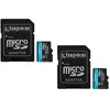 Image de 2PCS Kingston Canvas Go Plus 256Go Micro SD SDXC carte mémoire U3, V30, A2, vitesse de lecture 200MB/s vitesse de écriture 160MB/s