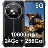 Image de FOSSIBOT F109 Téléphone Portable 6.745 24GO 256GO Smartphone Android 14 10600mAh Dual SIM 4G-Noir