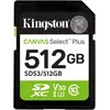 Image de Kingston Cartes mémoire SD Canvas Select Plus 512Go SDXC Gen3 150MB/s C10 UHS-I U3 V30-SDS3/512GB