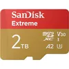 Image de SanDisk Extreme 2 To microSDXC, Carte micro SD + adaptateur SD Vitesse jusqu'à 240 MB/s, 4K UHD A2, RescuePRO Deluxe, UHS-I, U3 V30