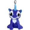 Image de Lumo Stars peluche mini licorne velours velours avec clip 8,5 cm bleu