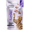 Image de 40g PrimaCat Crunchy Treats Skin & Coat avec volaille et boeuf friandises pour chats