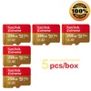 Image de Lot de 5PCS Carte Mémoire Micro SDXC SanDisk Extreme 256 Go Classe 10, U3, V30 jusqu'à 190Mb/s écritures 130Mb/s Carte microSDXC