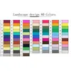 Image de OHP Kit de 80 Feutres Marqueur Huile-alcool Double 1mm-6mm 80 Couleurs Graphique + Sac de Crayon pour la conception de paysage Blanc