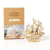 Image de Puzzle 3D En Bois 82PCS Modèle de Océan - Puzzle de Voilier