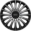 Image de Enjoliveurs torino 14 pouces abs noir / argent lot de 4
