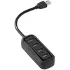 Image de Vention VAS-J43-B100 (4 ports), Station d'accueil + hub USB, Noir