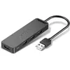 Image de Vention Hub USB 3.0 z 3 portami, kart  d wi kow  i zasilaczem CHIBB 0,15m czarny (USB-A, 3 ports), Station d'accueil + hub USB, Noir