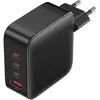 Image de Vention Wall charger,, FEIB0-UE, 3xUSB-C, USB- A, 140W/140W/30W/18W, GaN (czarna) (140 W, 4 ports), Chargeur USB, Noir