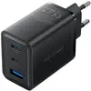 Image de Vention Wall charger,, FERB0-UE, 2xUSB-C, USB- A, 65W/65W/30W, GaN (black) (65 W, 3 ports), Chargeur USB, Noir