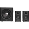 Image de Edifier S355DB 2.1 schwarz Bluetooth Hi-Res (Set, 150 W), Enceinte hifi + home cinéma, Marron, Noir