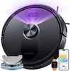 Image de Proscenic QQ10 Aspirateur Robot - 10000Pa - Laveur Sol Dur et Tapis - Navigation Laser LiDAR - 200 min pour Grandes Surfaces - Ultra-Fin 9.7cm - Contrôle App & Alexa