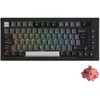 Image de Akko 5075B Gaming Tastatur, RGB - Rosewood Switches, ISO DE/UK/Nordic, schwarz & silber (DE, Filaire, Sans fil), Clavier, Noir, Argent