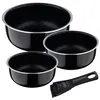 Image de Set de 3 Pièces de Casseroles Bergner Click & Cook Aluminium