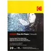 Image de Kodak Fine Art Paper 230g Matte Coated Smooth A4x20 (230 g/m², A4, 20 pcs), Papier photo, Blanc