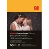 Image de Pack de 50 feuilles jet d'encre Kodak Fine Art pour gravure haut de gamme 10 x 15 cm Blanc