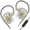 Image de Écouteurs SZSMART kz-edx Lite HIFI courbé avec microphone couleur transparent (sensibilité dans l’oreille 108±3db)