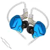 Image de Écouteurs SZSMART KZ-ZSN PRO X HIFI courbés avec microphone bleu (In ear - sensibilité 109db)