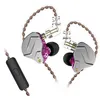 Image de Ecouteurs filaire - KZ ZSN Pro avec reduction de bruit - Violet