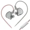 Image de Écouteurs SZSMART KZ EDCX HIFI courbés avec microphone gris (In ear - sensibilité 103±3db)