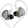 Image de Écouteurs SZSMART KZ EDC PRO HIFI courbés gris (In ear - sensibilité 108db - Ligne de transmission argentée)