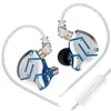 Image de Écouteurs SZSMART KZ-ZS10 PRO HIFI courbés avec microphone bleu lavande (In ear - sensibilité 111db)