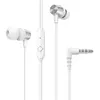 Image de Ecouteurs HOCO M79 Universel 3.5mm Blanc