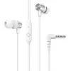 Image de Hoco Wired headphones wire earphones Jack 3,5 mm with microphone M79 white (NC, Filaire), Écouteurs, Blanc