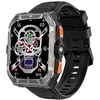 Image de Montre Connectée Robuste Blackview W80 Pro Smartwatch Bluetooth 950mAh,1.91" 100 Sports mode avec LED Lamp,GPS - Noir