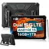 Image de Tablettes Durcies Blackview Active 12 Pro Android 15 11 pouces 12 Go 256 Go/16 Go 1 To Tablette PC 30000 mAh 90 Hz 16GB+1TB only tablet noir