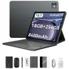 Image de Blackview LINK 8 Tablette 12,7 Pouces Android 15 12 Go de RAM 256 Go de Mémoire, Grand Écran Widevide L1, Octa-core G100, 8400 mAh, WiFi 5G, 4G LTE, 18W 6GB+256GB gris