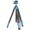 Image de Benro TCBC25G36PT Cyanbird Carbon Stativ Kit (Carbone), Trépied, Noir, Argent, Bleu