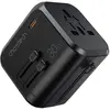 Image de Choetech Travel wall charger PD5008, 3xUSB-A, 1xUSB-C, GaN, 30W (black) (30 W, 2 ports), Chargeur USB, Noir