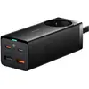 Image de Baseus Barrette d'alimentation GaN3 Pro (65 W, 4 ports), Chargeur USB, Noir
