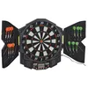 Image de Cible jeu de fléchettes électronique 27 jeux jusqu'à 8 joueurs LED haut-parleur noir