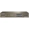Image de Jovision Ip-Com 8-Canal Poe Switch (10 ports), Switch réseau, Gris