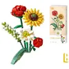 Image de Jeux De Construction - Loz - Le Bouquet - Roses Rouges Et Tournesols -