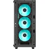 Image de Deepcool CC560 (ATX, mATX, Mini-ITX), Boîtier PC, Transparent, Bleu, Vert, Noir