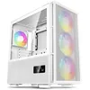 Image de Boîtier PC gaming DeepCool CH560 Digital moyen tour blanc RGB avec panneau latéral acier