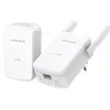 Image de Mercusys POWERLINE AV1000 WIFI N300 KIT 1P GIGABIT 2 ANTENNE ESTERNE 2UNIT (1000 Mbit/s), CPL, Blanc