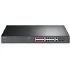 Image de TP-Link TL-SL1218MP - Commutateur - non géré - 16 x 10/100 (PoE+) + 2 x 10/100/1000 + 2 x SFP Gigabit combiné - Montable sur rack (192 W)