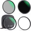 Image de K&F Concept Concept Magnetic Kit de filtres de direction CPL-ND-UV 77 mm (77 mm, Filtre ND), Filtre photo, Noir