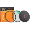 Image de K&F Concept Concept Magnetic 1/4 Black Mist Filter Nano X - 67mm (67 mm, Filtre Black Mist), Filtre photo, Gris, Noir