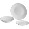Image de San Ignacio, Set de vaisselle, Service de table « Aqua », blanc à bord bleu, 12 pièces (12 pcs)