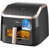 Image de Midea Air fryer 8 in 1 frying roasting baking reheating dehydrating, Friteuse, Rose, Noir