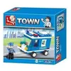 Image de Briques Compatibles Lego - Construction - La ville - Petit Camion De Police - Sluban