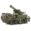 Image de Jeu de construction brique emboitable Sluban army camion anti-aérien m38-b0302 soldats articulés