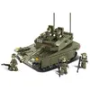 Image de Jeu de construction brique emboitable Sluban army tank char d’assaut m38-b0305 soldats articulés