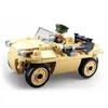 Image de Jeu de construction brique emboitable Sluban wwii 2ème guerre mondiale voiture amphibie allemande militaire armé m38 b0690 soldat articulé