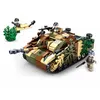 Image de Jeu de construction compatible lego brique emboitable sluban army tank camouflage militaire armée M38 B0858 soldats articulés sluban
